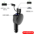 Three-in-One Two-Wire Retractable Car Charger 60W Super Fast Charge Multi-Function USB Car Mobile Phone Charger