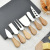 in Stock Supply Stainless Steel Cheese Knife Acacia Wooden Handle Cheese Knife Gift Set Cheese Knife Six-Piece Gift Box