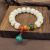 Factory Supply White Jade Bodhi Pumpkin Beads Bracelet Ethnic Style Women's Bracelet Aventurine Lotus Seedpod Pendant Wholesale