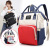 Multi-Functional Large Capacity Mom Bags Fashion Baby Bag Feeding Bottle Backpack Dry Wet Separation Diaper Backpack