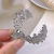 High Ponytail Fixed Gadget Rhinestone Hair Claws Pearl Hairpin Head Accessories Hairpin Female Shark Clip Bun Hair Ornament