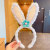 StellaLou Same Style Rabbit Ears Hair Hoop Korean Internet Celebrity Barrettes Headband Plush Wash