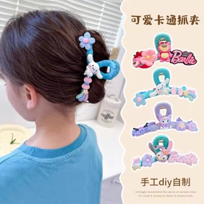 Cartoon Children's Grip Girls' Back Head Updo Shark Clip Hairpin Girls' DIY Cute Hairpin Baby Headdress