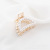 Korean Style Pearl Top Clip Hairpin Electroplated Alloy Back Head Grip Women's Fashion Simple Hair Clip Hair Claw Stall