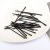 Korean Style Simple Paint-Free Clip BB Clip Blister Pack Pea Pod Hair Clip Black Metal Barrettes Set