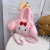 Cute Furry Girl Heart Cartoon Bag 2022 New Sweet Children's Portable Messenger Bag Crane Machines Doll Bag