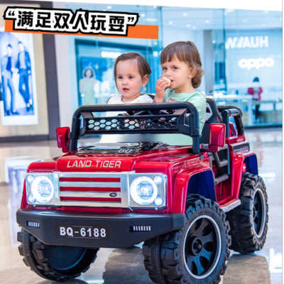 New Children's Electric Car Remote Control Car Two-Seat Boys and Girls Mule Cart Toy Car Novelty Toys