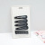 Korean Style Simple Paint-Free Clip BB Clip Blister Pack Pea Pod Hair Clip Black Metal Barrettes Set