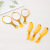 Manufacturer's 2-Piece Set Mirror and Comb Set Hairdressing Comb Beef Tendon Comb Plastic Comb 2 Yuan Shop Wholesale Stall