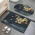 Crystal Velvet Printed Mat Household Bedroom Carpet Doorway Entrance Carpet Mat Non-Slip Mat