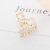 Korean Style Pearl Top Clip Hairpin Electroplated Alloy Back Head Grip Women's Fashion Simple Hair Clip Hair Claw Stall