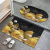 Crystal Velvet Printed Mat Household Bedroom Carpet Doorway Entrance Carpet Mat Non-Slip Mat