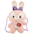 Japanese Ins Bear Plush Bag Donut Bunny Fur Bag Super Cute Sweet Doll Kid's Messenger Bag