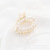 Korean Style Pearl Top Clip Hairpin Electroplated Alloy Back Head Grip Women's Fashion Simple Hair Clip Hair Claw Stall