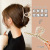 Korean Style Metal Barrettes French Ornament Large Pearl Hairpin Hair