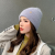 Hat Ladies New Rabbit Fur Knitted Hat Internet Celebrity Letters M Standard Woolen Cap Warm Hat Earmuffs Hat