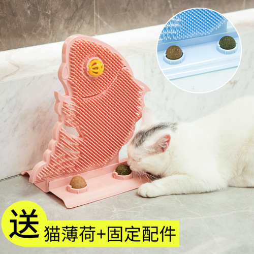 new cat corner massage fixed hair removal brush scratching and itching comb pet cat toy scratching and rubbing device