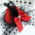 Korean Style Performance Feather Lace Bow Billycock Large Feather Headwear Internet Celebrity Hair Clip Hairpin Rhinestone Hairpin