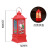 Cross-Border New Arrival Wholesale Christmas Gift Q Version Storm Lantern Christmas Gift LED Electronic Candle Small Night Lamp