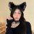 (Hair Band + Collar) Cat Ears Barrettes Bell Female Xiaoye Cat Bunny Hairpin Hair Hoop Christmas Head Accessories