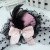 Korean Style Performance Feather Lace Bow Billycock Large Feather Headwear Internet Celebrity Hair Clip Hairpin Rhinestone Hairpin