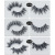 Chemical Fiber False Eyelashes Multiple Options European and American Comfortable Big Eye Thick Comic Eyelashes in Stock Wholesale Novice