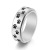 European and American Jewelry Creative Bracelet Titanium Steel Punk Dog Paw Rotatable Ring Fashion Men 8mm