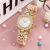 2pcs Two-Piece Set Women's Watch Diamond Women's Bracelet Watch Fashion Trend Korean Fashion Watch Rhinestone Quartz Watch