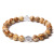 6-10mm Bracelet Band Cross Tiger Eye Accessories White Agate Bead Jewelry Unisex Christmas Factory Direct Sales