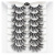 Explosion Chemical Fiber Eyelash Seven Pairs Multiple Options Thick European and American Big Eye in Stock Wholesale