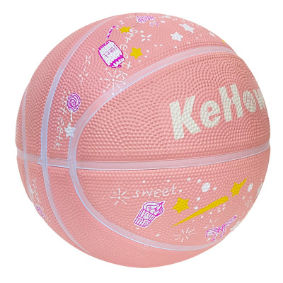 [Kehowb] No. 5 Cherry Blossom Powder Rubber Children's Basketball Rubber Wear-Resistant Kindergarten Elementary School Students Training Wholesale