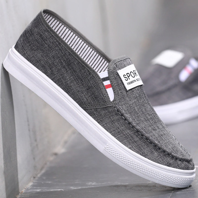 New Old Beijing Cloth Shoes Men's Low Top Shallow Mouth Casual Shoes Construction Site Work Slip-on Stall Supply Wholesale Factory