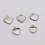 DIY Stainless Steel Heart-Shaped Pendant Collet Peach Heart Welding Hanging Ring Time Stone Pendant Heart-Shaped Tray Accessories