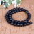 High Imitation Black Agate Scattered Beads String Beads and round Beads Glossy Black Glass Beads DIY Ornament Accessories Wholesale