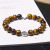 6-10mm Bracelet Band Cross Tiger Eye Accessories White Agate Bead Jewelry Unisex Christmas Factory Direct Sales