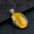 Beeswax Pendant Female Eardrop Frame S925 Sterling Silver Vintage Pendant Holder Inlaid Beeswax Amber Beeswax Amber Pendant Silver Ring Holder 20*28