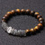 High Quality Labradorite Core Beads Bracelet Gray Agate Black Agate Tiger Eye Figure Bracelet Unisex Factory Wholesale