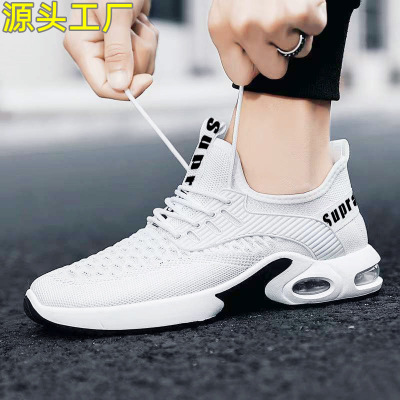 Men's Sports Shoes 2022 Spring New Breathable Student Casual Shoes Running Shoes Mesh Fashion Male Shoes