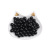 Agate Black Half Hole Shell Pearl Spot Supply DIY Ornament Accessories Necklace Made of Loose Beads Earrings round Beads