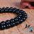 High Imitation Black Agate Scattered Beads String Beads and round Beads Glossy Black Glass Beads DIY Ornament Accessories Wholesale