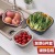 Thickened Double-Layer Drain Basket Six-Piece Set Plastic Vegetable Basket Washing Basin Frame Kitchen Storage Fruit Basket Printable Logo