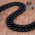High Imitation Black Agate Scattered Beads String Beads and round Beads Glossy Black Glass Beads DIY Ornament Accessories Wholesale