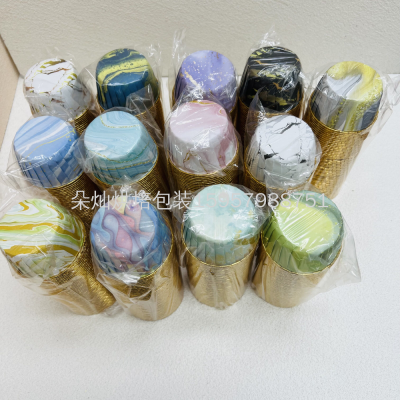 Marble Series Cake Cup 5 * 3.9cm 50 Pcs/Strip High Temperature Resistance Cake Cup