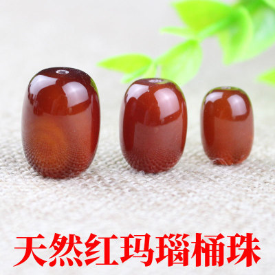 Crystal Red Agate Loose Barrel Beads Spacer Beads Pot Cover Knob Waist Bead DIY Beads Bracelet Xingyue Bodhi Bracelet Accessories