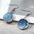 Tassel Earrings Wholesale Blue Starry Sky Planet Ear Ring Long Asymmetric Eardrops Ear Studs Moon Earrings Cross-Border
