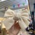 Qian Qian Simple Style Barrettes Women's Sweet Wine Red Spring Clip Cute Graceful Bow Internet Celebrity