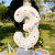 32-Inch Large White Digit Aluminum Balloon Children's Birthday Full-Year Party Layout Photo Props Stickers Balloonxizan