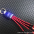 Gift Advertising Logo Customized One-to-Three Keychain LED Luminous Cellphone Charging & Data Cable