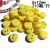 Acrylic Yellow round Flat Smiley Face Scattered Beads Ornament Accessories Handmade Diy Bracelet Necklace Material Jewelry Accessories Ornament Accessories