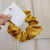 Korean Style Satin Large Intestine Hair Band Internet Influencer Fairy Hair Band Head Rope Solid Color Silky Rubber Band Hair Rope Hair Accessories